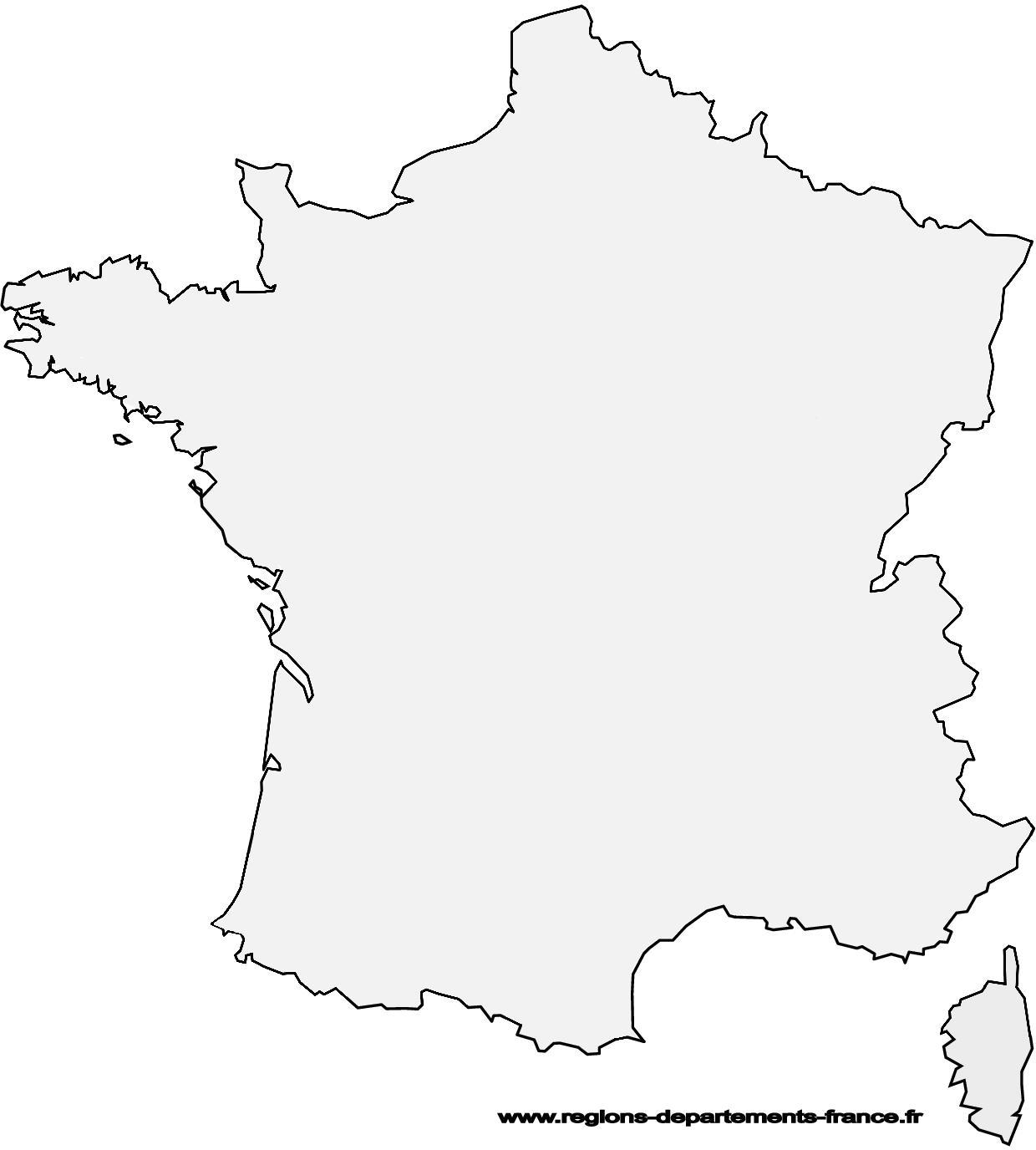 Carte de France — réseau BURAPRINT